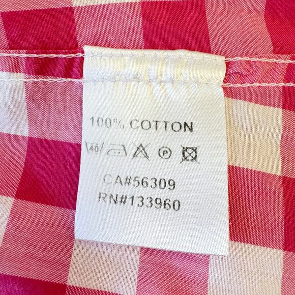 BERTIGO Pepe 52 Cotton Designer Shirt Men's Size XL Pink White Check NWOT - Picture 15 of 16